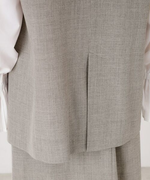 THE SHOP TK / ザ ショップ ティーケー ベスト | ノーカラージレ【セットアップ可/洗濯機OK】/CAVIANシリーズ | 詳細19