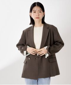 THE SHOP TK / ザ ショップ ティーケー テーラードジャケット | 【今羽織るなら】ダブルブレストジャケット【セットアップ可/洗える】