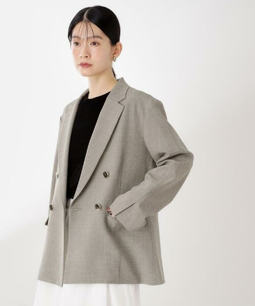 THE SHOP TK / ザ ショップ ティーケー テーラードジャケット | 【今羽織るなら】ダブルブレストジャケット【セットアップ可/洗える】 | 詳細13