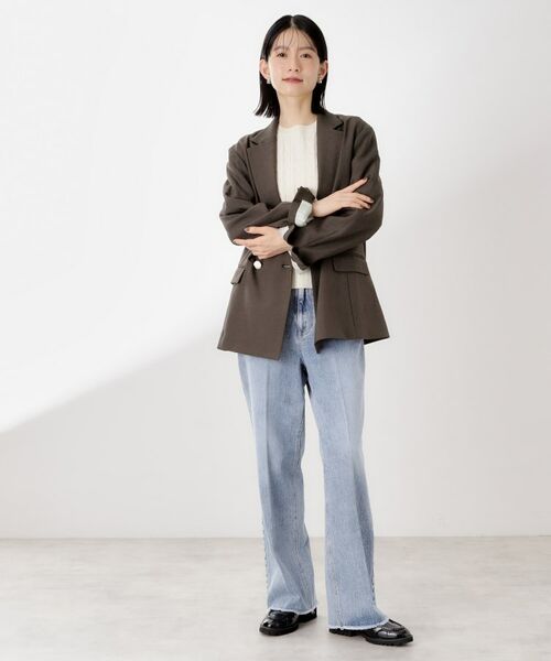 THE SHOP TK / ザ ショップ ティーケー テーラードジャケット | 【今羽織るなら】ダブルブレストジャケット【セットアップ可/洗える】 | 詳細20