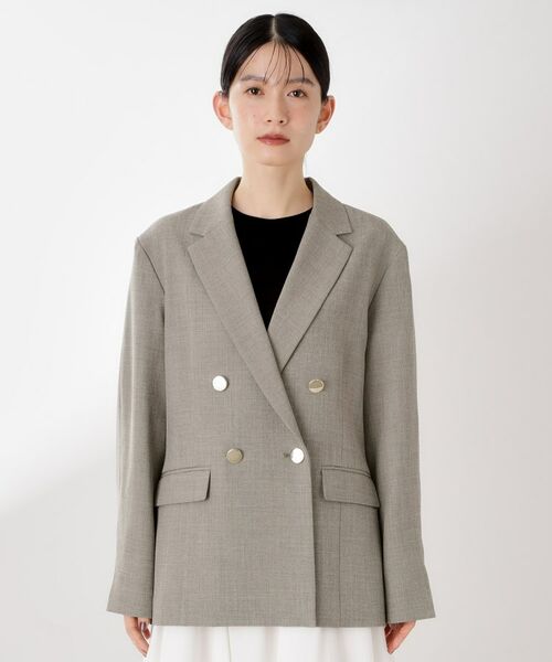 THE SHOP TK / ザ ショップ ティーケー テーラードジャケット | 【今羽織るなら】ダブルブレストジャケット【セットアップ可/洗える】 | 詳細27