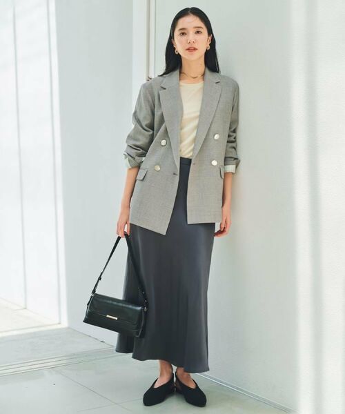 THE SHOP TK / ザ ショップ ティーケー テーラードジャケット | 【今羽織るなら】ダブルブレストジャケット【セットアップ可/洗える】 | 詳細8