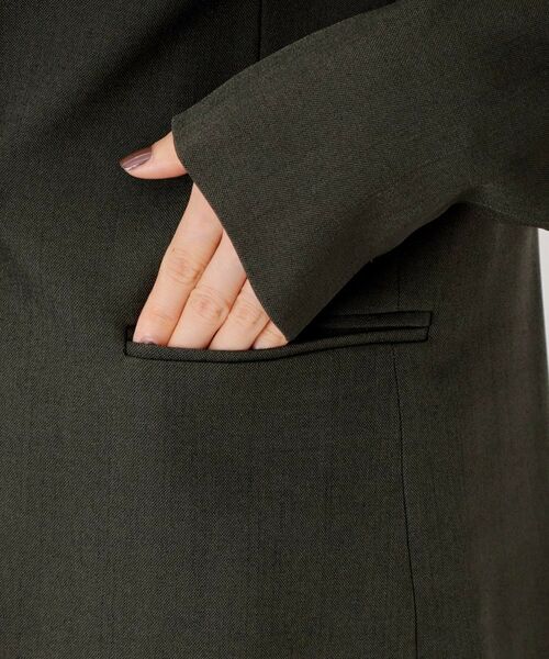 THE SHOP TK / ザ ショップ ティーケー ノーカラージャケット | ビジネスノーカラージャケット【セットアップ可/洗える】/CAVIANシリーズ | 詳細18