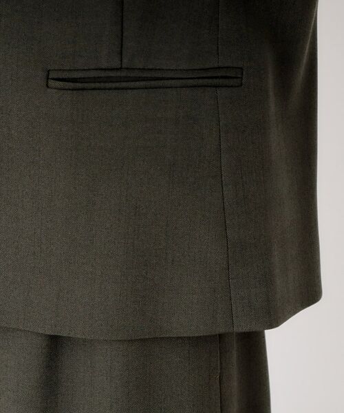 THE SHOP TK / ザ ショップ ティーケー ノーカラージャケット | ビジネスノーカラージャケット【セットアップ可/洗える】/CAVIANシリーズ | 詳細19