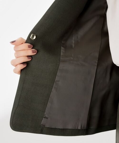THE SHOP TK / ザ ショップ ティーケー ノーカラージャケット | ビジネスノーカラージャケット【セットアップ可/洗える】/CAVIANシリーズ | 詳細22