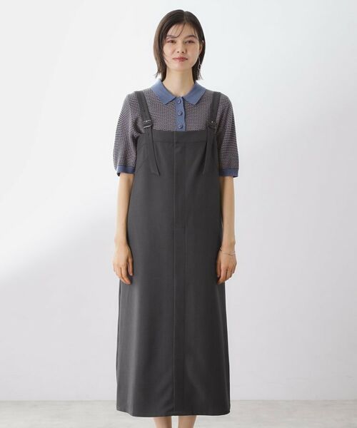 THE SHOP TK / ザ ショップ ティーケー ロング・マキシ丈ワンピース | ナローストラップジャンスカ | 詳細13