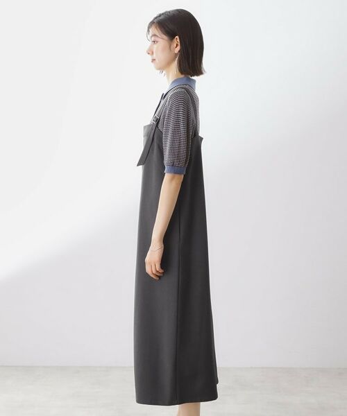 THE SHOP TK / ザ ショップ ティーケー ロング・マキシ丈ワンピース | ナローストラップジャンスカ | 詳細14