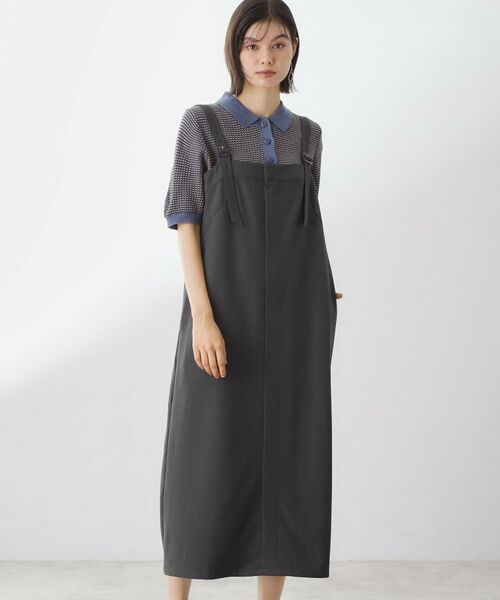 THE SHOP TK / ザ ショップ ティーケー ロング・マキシ丈ワンピース | ナローストラップジャンスカ | 詳細6