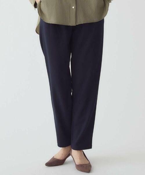 THE SHOP TK / ザ ショップ ティーケー セットアップ | 【着るだけでコーディネートが決まる】スキッパーブラウス&パンツセット | 詳細11