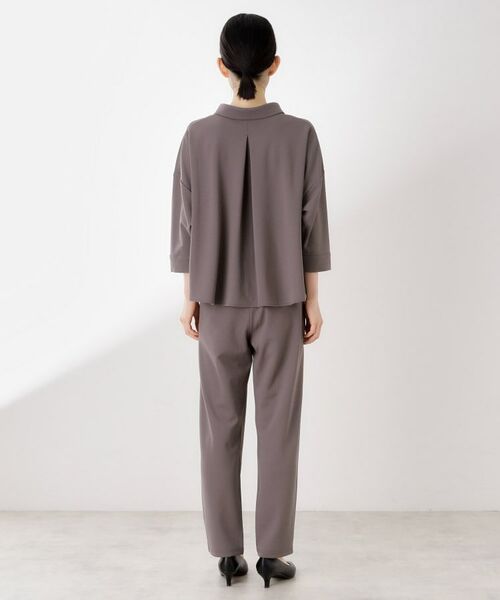 THE SHOP TK / ザ ショップ ティーケー セットアップ | 【着るだけでコーディネートが決まる】スキッパーブラウス&パンツセット | 詳細27