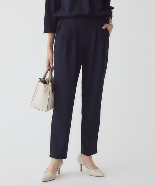 THE SHOP TK / ザ ショップ ティーケー セットアップ | 【着るだけでコーディネートが決まる】スキッパーブラウス&パンツセット | 詳細6