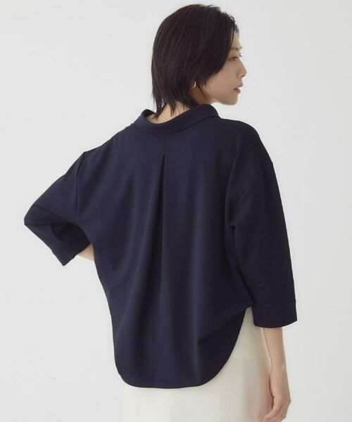 THE SHOP TK / ザ ショップ ティーケー セットアップ | 【着るだけでコーディネートが決まる】スキッパーブラウス&パンツセット | 詳細8