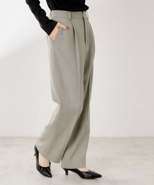 THE SHOP TK / ザ ショップ ティーケー パンツ | ビジネスセミワイドパンツ【セットアップ可/洗濯機OK】/CAVIANシリーズ | 詳細7