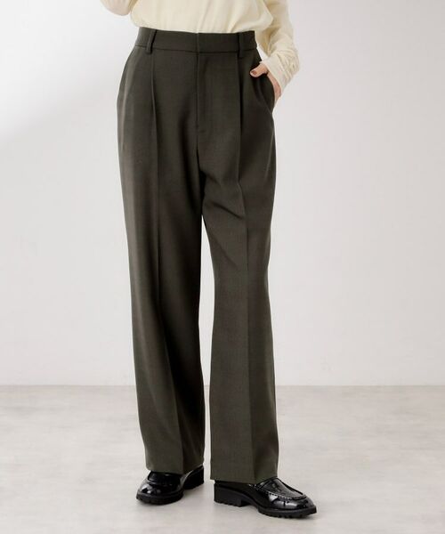 THE SHOP TK/ザ ショップ ティーケー ビジネスセミワイドパンツ【セットアップ可/洗濯機OK】/CAVIANシリーズ スミクロ(018) 13(L) THE SHOP TK/ザ ショップ ティーケー ビジネスセミワイドパンツ【セットアップ可/洗濯機OK】/CAVIANシリーズ スミクロ(018) 13(L)