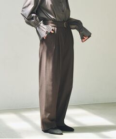 THE SHOP TK / ザ ショップ ティーケー パンツ | ベルト付バレルパンツ【セットアップ可】/CAVIANシリーズ