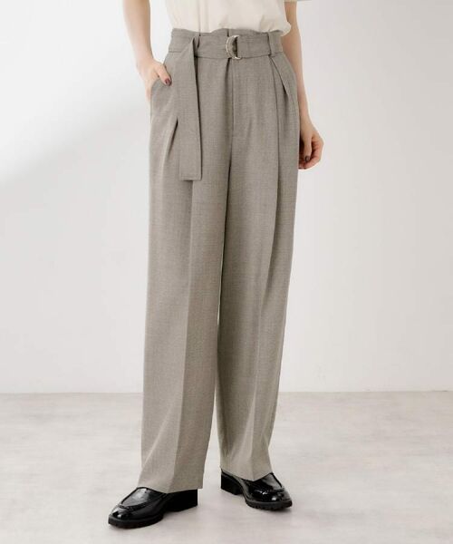 THE SHOP TK / ザ ショップ ティーケー パンツ | ベルト付バレルパンツ【セットアップ可】/CAVIANシリーズ | 詳細10