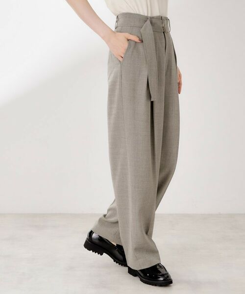 THE SHOP TK / ザ ショップ ティーケー パンツ | ベルト付バレルパンツ【セットアップ可】/CAVIANシリーズ | 詳細11