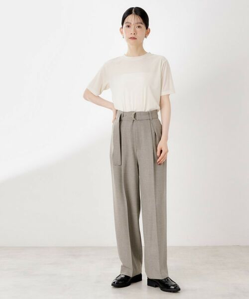 THE SHOP TK / ザ ショップ ティーケー パンツ | ベルト付バレルパンツ【セットアップ可】/CAVIANシリーズ | 詳細12