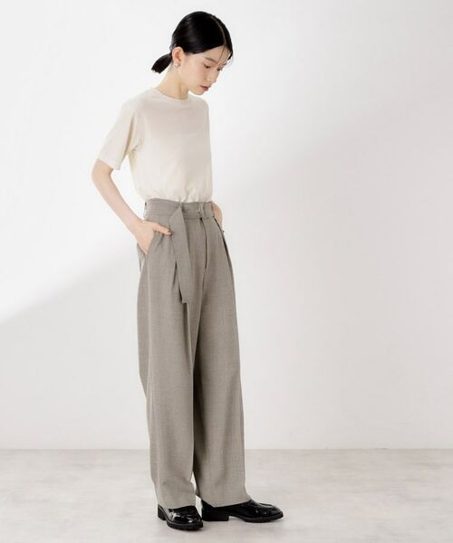 THE SHOP TK / ザ ショップ ティーケー パンツ | ベルト付バレルパンツ【セットアップ可】/CAVIANシリーズ | 詳細13