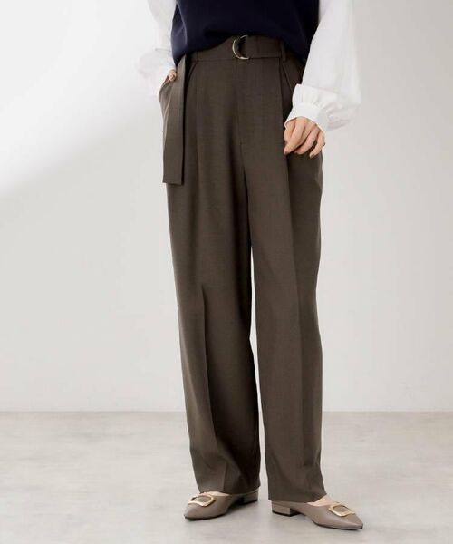 THE SHOP TK / ザ ショップ ティーケー パンツ | ベルト付バレルパンツ【セットアップ可】/CAVIANシリーズ | 詳細15