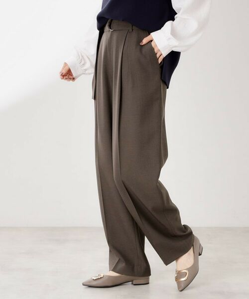 THE SHOP TK / ザ ショップ ティーケー パンツ | ベルト付バレルパンツ【セットアップ可】/CAVIANシリーズ | 詳細16