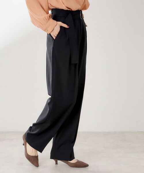 THE SHOP TK / ザ ショップ ティーケー パンツ | ベルト付バレルパンツ【セットアップ可】/CAVIANシリーズ | 詳細20