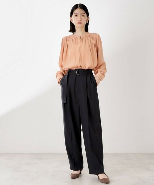 THE SHOP TK / ザ ショップ ティーケー パンツ | ベルト付バレルパンツ【セットアップ可】/CAVIANシリーズ | 詳細21