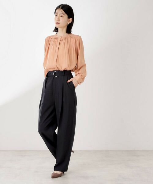 THE SHOP TK / ザ ショップ ティーケー パンツ | ベルト付バレルパンツ【セットアップ可】/CAVIANシリーズ | 詳細22