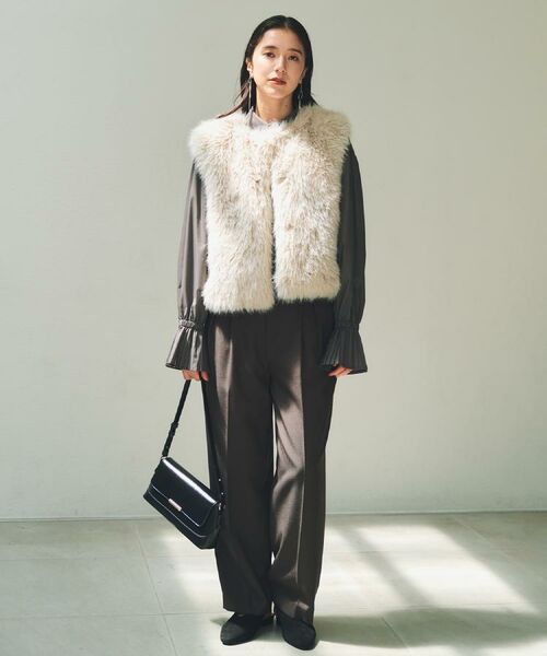 THE SHOP TK / ザ ショップ ティーケー パンツ | ベルト付バレルパンツ【セットアップ可】/CAVIANシリーズ | 詳細6