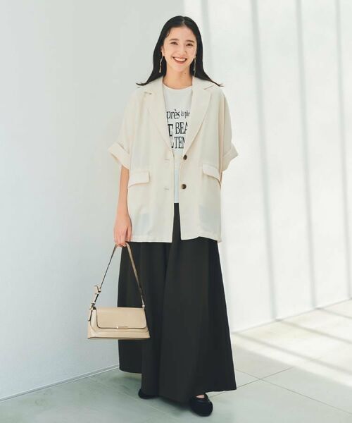 THE SHOP TK / ザ ショップ ティーケー パンツ | ワイドイージーパンツ【洗える】 | 詳細1