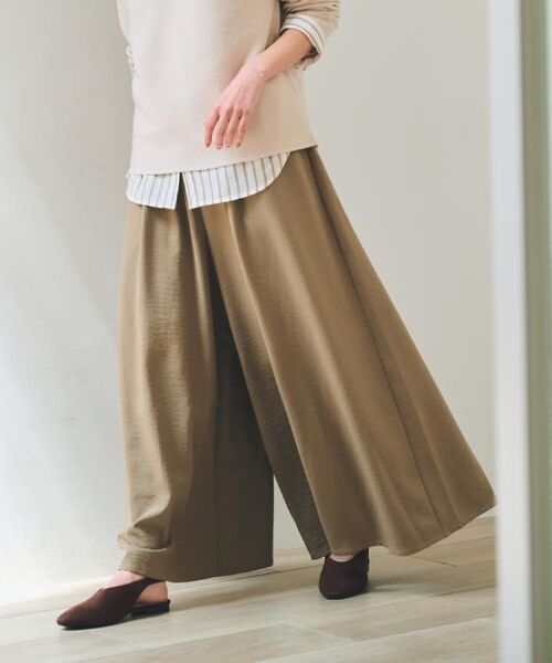 THE SHOP TK / ザ ショップ ティーケー パンツ | ワイドイージーパンツ【洗える】 | 詳細6