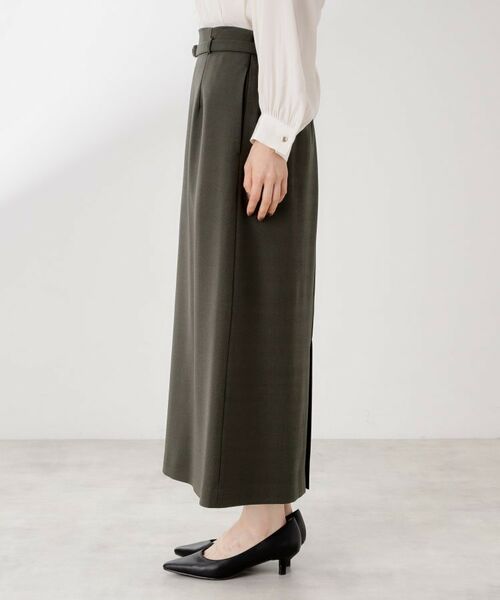 THE SHOP TK / ザ ショップ ティーケー ロング・マキシ丈スカート | ベルト付ナロースカート【セットアップ可】/CAVIANシリーズ | 詳細16