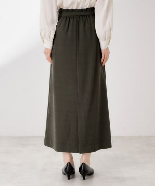 THE SHOP TK / ザ ショップ ティーケー ロング・マキシ丈スカート | ベルト付ナロースカート【セットアップ可】/CAVIANシリーズ | 詳細17