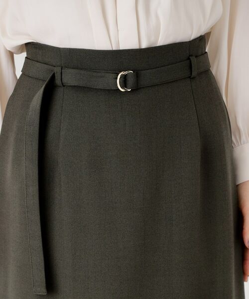THE SHOP TK / ザ ショップ ティーケー ロング・マキシ丈スカート | ベルト付ナロースカート【セットアップ可】/CAVIANシリーズ | 詳細18