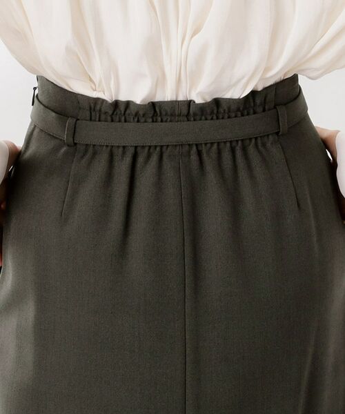 THE SHOP TK / ザ ショップ ティーケー ロング・マキシ丈スカート | ベルト付ナロースカート【セットアップ可】/CAVIANシリーズ | 詳細19