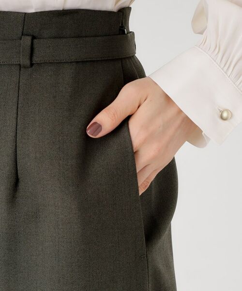 THE SHOP TK / ザ ショップ ティーケー ロング・マキシ丈スカート | ベルト付ナロースカート【セットアップ可】/CAVIANシリーズ | 詳細21