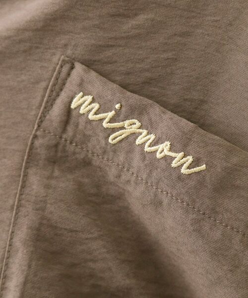 THE SHOP TK / ザ ショップ ティーケー シャツ・ブラウス | 刺繍ポケットオーバーシャツ【体型カバー/洗濯機OK】 | 詳細12