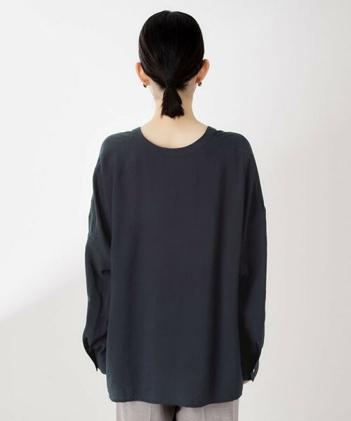 THE SHOP TK / ザ ショップ ティーケー シャツ・ブラウス | 刺繍ポケットオーバーシャツ【体型カバー/洗濯機OK】 | 詳細15