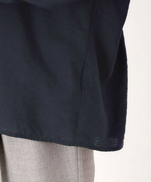 THE SHOP TK / ザ ショップ ティーケー シャツ・ブラウス | 刺繍ポケットオーバーシャツ【体型カバー/洗濯機OK】 | 詳細18