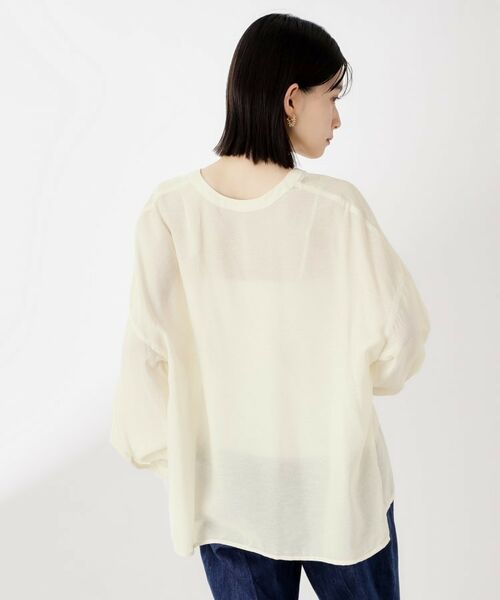 THE SHOP TK / ザ ショップ ティーケー シャツ・ブラウス | 刺繍ポケットオーバーシャツ【体型カバー/洗濯機OK】 | 詳細2