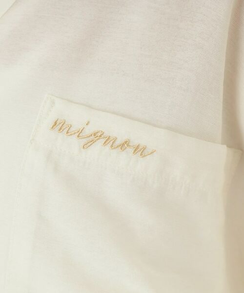 THE SHOP TK / ザ ショップ ティーケー シャツ・ブラウス | 刺繍ポケットオーバーシャツ【体型カバー/洗濯機OK】 | 詳細4