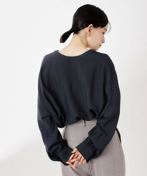 THE SHOP TK / ザ ショップ ティーケー シャツ・ブラウス | 刺繍ポケットオーバーシャツ【体型カバー/洗濯機OK】 | 詳細6