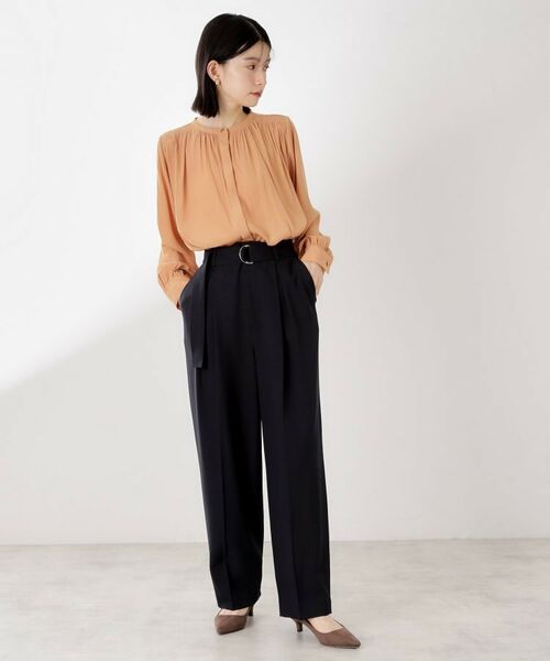 THE SHOP TK / ザ ショップ ティーケー シャツ・ブラウス | ヴィンテージサテンギャザーシャツ | 詳細14