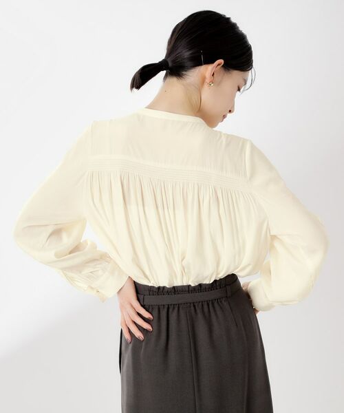 THE SHOP TK / ザ ショップ ティーケー シャツ・ブラウス | ヴィンテージサテンギャザーシャツ | 詳細5
