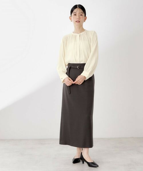 THE SHOP TK / ザ ショップ ティーケー シャツ・ブラウス | ヴィンテージサテンギャザーシャツ | 詳細6