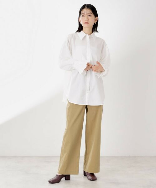 THE SHOP TK / ザ ショップ ティーケー シャツ・ブラウス | 袖プリーツ&バックシャーリングシャツ【体型カバー/洗える】 | 詳細10