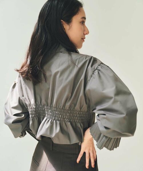 THE SHOP TK / ザ ショップ ティーケー シャツ・ブラウス | 袖プリーツ&バックシャーリングシャツ【体型カバー/洗える】 | 詳細2