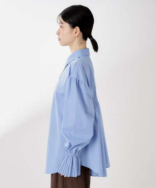 THE SHOP TK / ザ ショップ ティーケー シャツ・ブラウス | 袖プリーツ&バックシャーリングシャツ【体型カバー/洗える】 | 詳細23