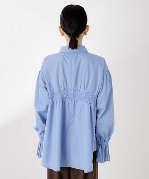 THE SHOP TK / ザ ショップ ティーケー シャツ・ブラウス | 袖プリーツ&バックシャーリングシャツ【体型カバー/洗える】 | 詳細24