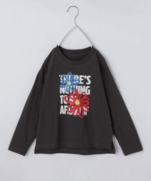 THE SHOP TK/ザ ショップ ティーケー 【110－160／6色展開】コットン長袖Ｔシャツ/洗濯機OK スミクロ(418) 15(150cm)